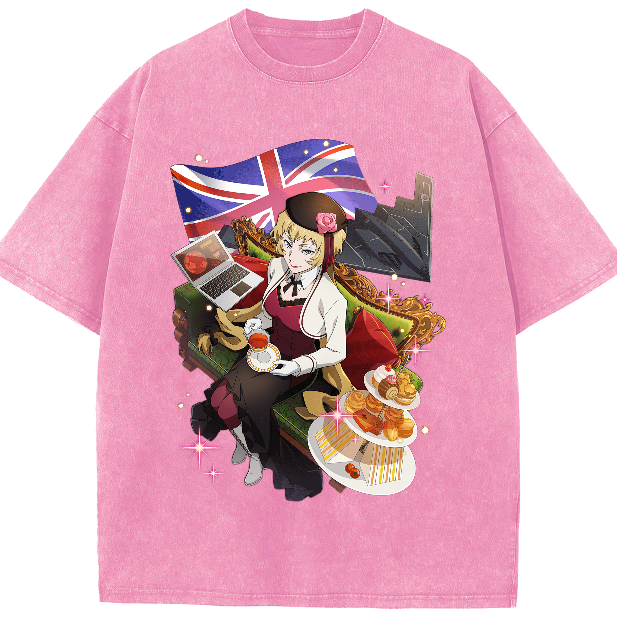 （画像用） 文豪ストレイドッグス Bungo Stray Dogs 綿100% ヴィンテージ風 半袖Tシャツ（フロントプリント）